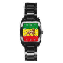 Flag of Ethiopian Empire  Stainless Steel Barrel Watch