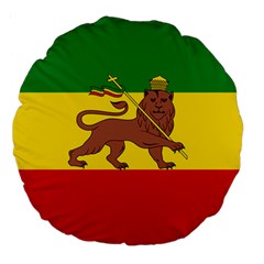 Flag of Ethiopian Empire  Large 18  Premium Flano Round Cushions