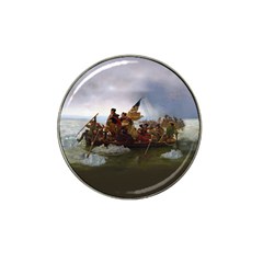 George Washington Crossing Of The Delaware River Continental Army 1776 American Revolutionary War Original Painting Hat Clip Ball Marker (10 Pack)