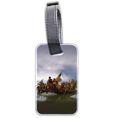 George Washington Crossing Of The Delaware River Continental Army 1776 American Revolutionary War Original Painting Luggage Tag (two Sides) by snek