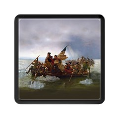 George Washington Crossing Of The Delaware River Continental Army 1776 American Revolutionary War Original Painting Memory Card Reader (square) by snek
