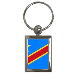 Flag Of The Democratic Republic Of The Congo Key Chain (rectangle) by abbeyz71