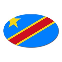 Flag Of The Democratic Republic Of The Congo Oval Magnet by abbeyz71