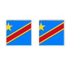 Flag Of The Democratic Republic Of The Congo Cufflinks (square) by abbeyz71