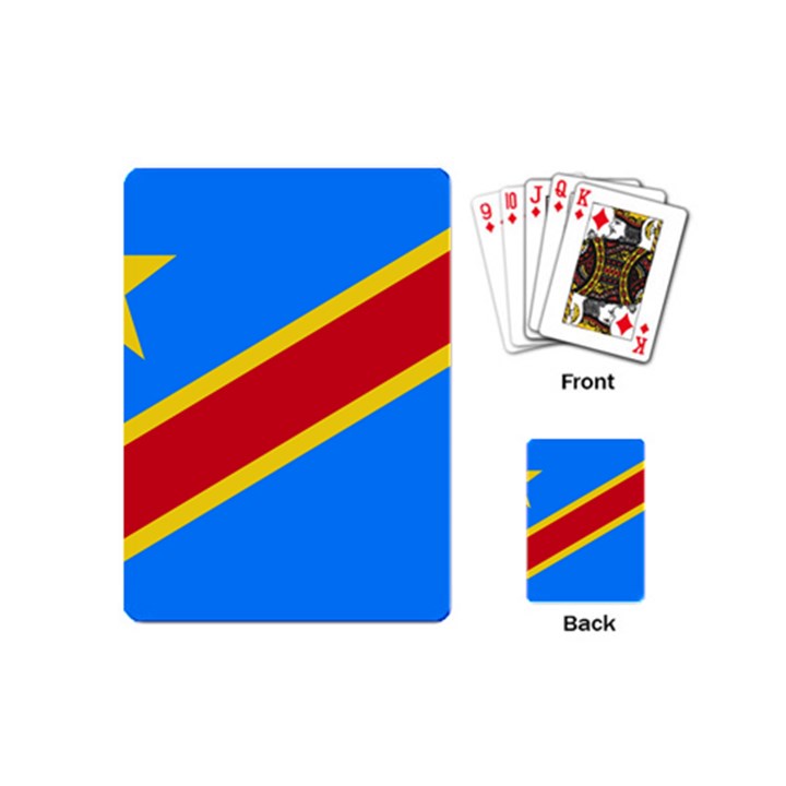 Flag of the Democratic Republic Of the Congo Playing Cards Single Design (Mini)