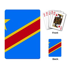 Flag Of The Democratic Republic Of The Congo Playing Cards Single Design (rectangle) by abbeyz71