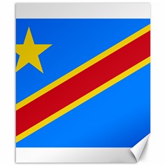 Flag Of The Democratic Republic Of The Congo, 2003-2006 Canvas 8  X 10  by abbeyz71