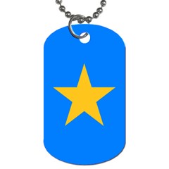 Flag Of The Democratic Republic Of The Congo, 2003-2006 Dog Tag (two Sides) by abbeyz71