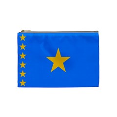 Flag Of The Democratic Republic Of The Congo, 2003-2006 Cosmetic Bag (medium) by abbeyz71