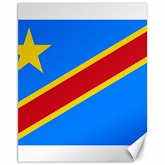 Flag Of The Democratic Republic Of The Congo, 1997-2003 Canvas 11  X 14  by abbeyz71