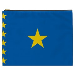 Flag Of The Democratic Republic Of The Congo, 1997-2003 Cosmetic Bag (xxxl) by abbeyz71