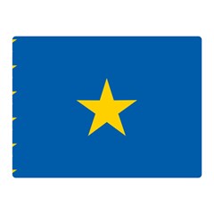 Flag Of The Democratic Republic Of The Congo, 1997-2003 Double Sided Flano Blanket (mini)  by abbeyz71