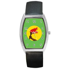 Flag Of Zaire Barrel Style Metal Watch by abbeyz71