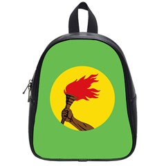 Flag Of Zaire School Bag (small) by abbeyz71