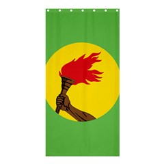 Flag of Zaire Shower Curtain 36  x 72  (Stall) 