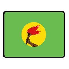 Flag Of Zaire Double Sided Fleece Blanket (small)  by abbeyz71