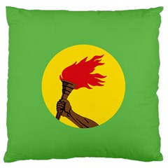 Flag Of Zaire Standard Flano Cushion Case (two Sides) by abbeyz71