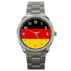 Flag Of Germany Sport Metal Watch by abbeyz71