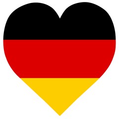 Flag Of Germany Wooden Puzzle Heart by abbeyz71