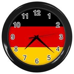 Flag Of Germany Wall Clock (black) by abbeyz71