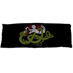 Pepe The Frog Rare Celtic Viking Norse Dragon Pattern Deus Vult Medieval Wojak Crusader Body Pillow Case Dakimakura (two Sides) by snek