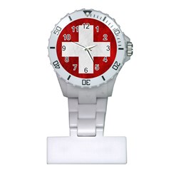 Flag Of Switzerland Plastic Nurses Watch