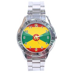 Flag Of Grenada Stainless Steel Analogue Watch