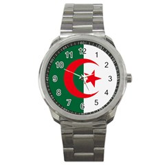 Flag Of Algeria Sport Metal Watch