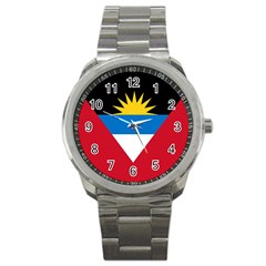 Flag Of Antigua And Barbuda Sport Metal Watch by trulycreative