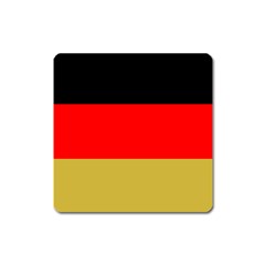 Metallic Flag Of Germany Square Magnet by abbeyz71