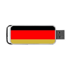 Metallic Flag Of Germany Portable Usb Flash (two Sides) by abbeyz71