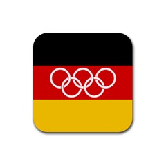 Olympic Flag of Germany, 1960-1968 Rubber Coaster (Square) 