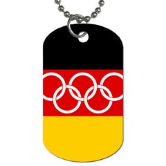 Olympic Flag Of Germany, 1960-1968 Dog Tag (two Sides) by abbeyz71