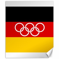 Olympic Flag Of Germany, 1960-1968 Canvas 8  X 10  by abbeyz71