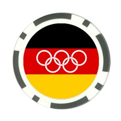 Olympic Flag of Germany, 1960-1968 Poker Chip Card Guard