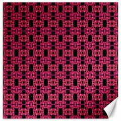 Red Black Abstract Pattern Canvas 20  X 20  by BrightVibesDesign