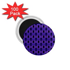 Purple Black Abstract Pattern 1 75  Magnets (100 Pack)  by BrightVibesDesign