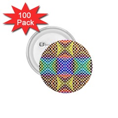 Colorful Circle Abstract White Brown Blue Yellow 1 75  Buttons (100 Pack)  by BrightVibesDesign