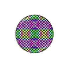 Bright  Circle Abstract Black Pink Green Yellow Hat Clip Ball Marker (10 Pack) by BrightVibesDesign