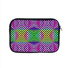 Bright  Circle Abstract Black Pink Green Yellow Apple Macbook Pro 15  Zipper Case by BrightVibesDesign