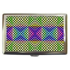 Bright  Circle Abstract Black Yellow Purple Green Blue Cigarette Money Case