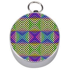 Bright  Circle Abstract Black Yellow Purple Green Blue Silver Compasses by BrightVibesDesign