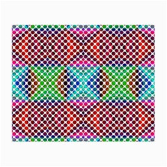 Colorful Circle Abstract White  Red Pink Green Small Glasses Cloth by BrightVibesDesign