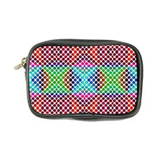 Colorful Circle Abstract White  Red Pink Green Coin Purse by BrightVibesDesign