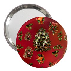 Wonderful Vintage Christmas Design 3  Handbag Mirrors by FantasyWorld7