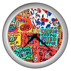 8035be8f 3f6e 4b6b 93ea E29b1c93f554 Wall Clock (silver) by Amoreluxe