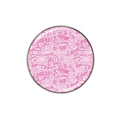 Coffee Pink Hat Clip Ball Marker by Amoreluxe