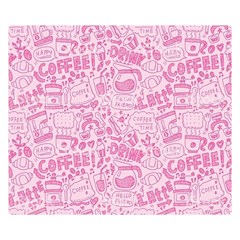 Coffee Pink Double Sided Flano Blanket (small)  by Amoreluxe