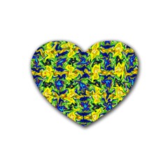 Ab 60 Rubber Coaster (heart)  by ArtworkByPatrick