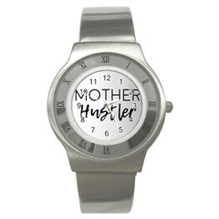 Mother Hustler Stainless Steel Watch by Amoreluxe